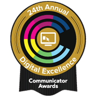 2018 Communicator Awards AWARD OF EXCELLENCE